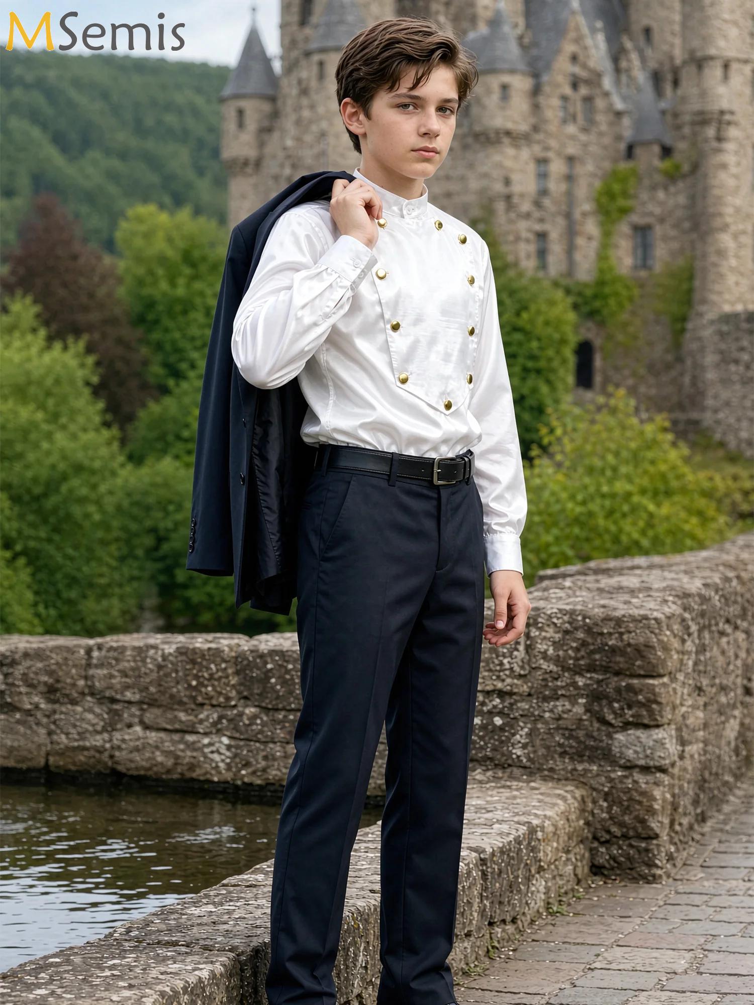 Blouses - Vintage renaissance overhemd voor jongens, lange
