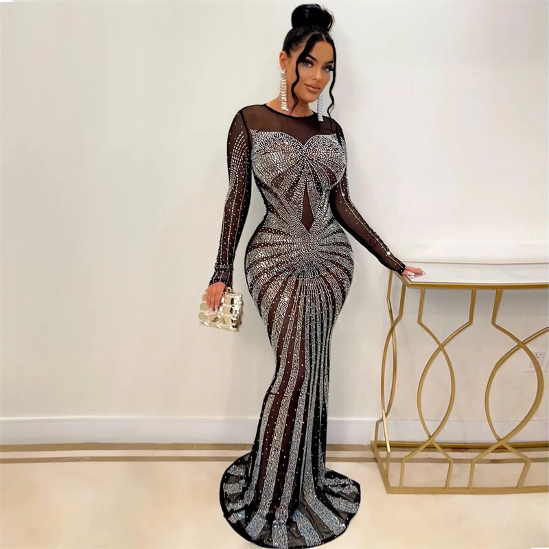 Sexy Sparkly Crystal Rhineston - Sparkly Rhinestone Club Party Dress recensie en prijs