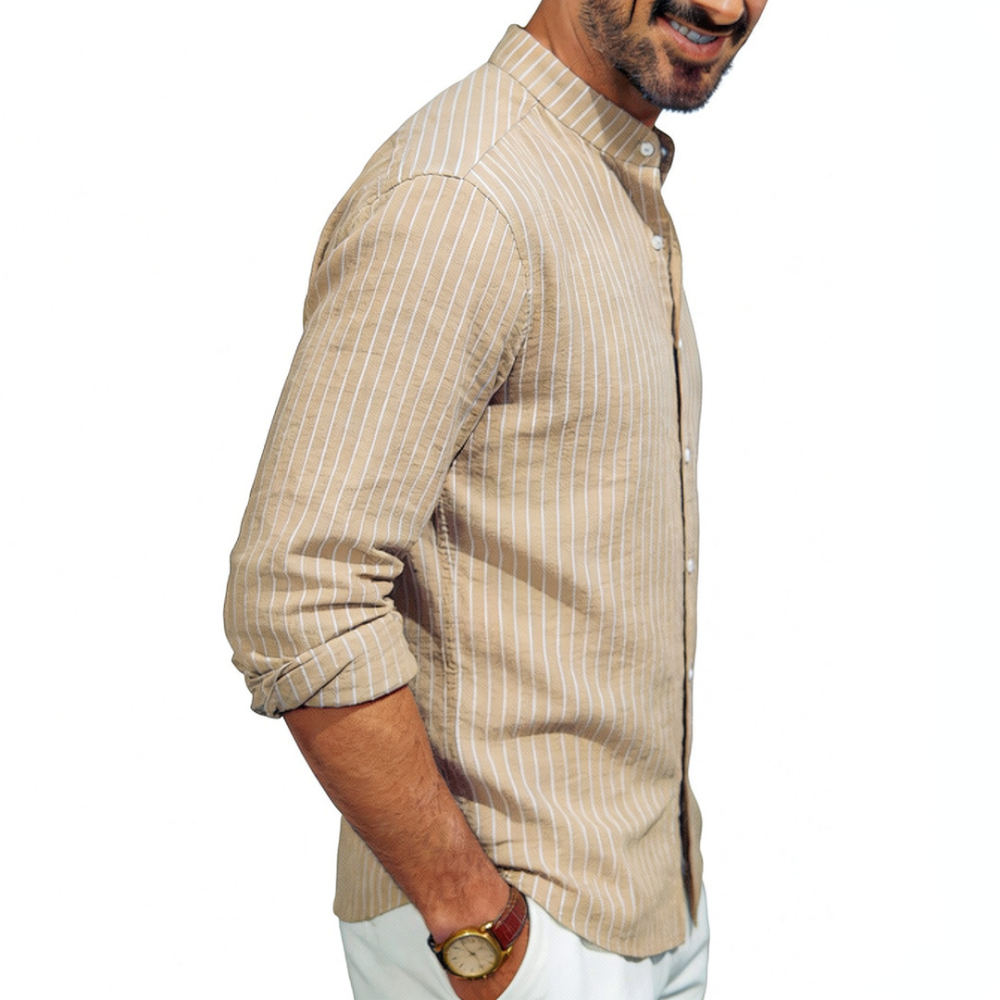 Heren overhemd van linnen met  - Casual Loose Linen Shirt Dress recensie en prijs